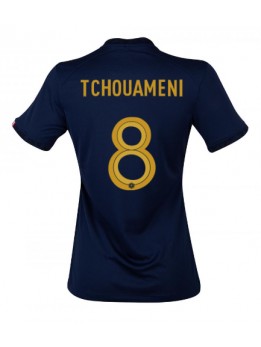 Frankreich Aurelien Tchouameni #8 Heimtrikot für Frauen WM 2022 Kurzarm